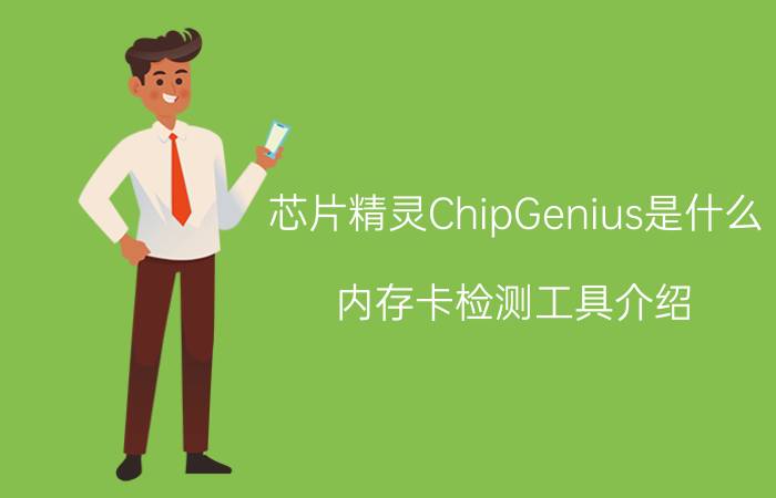 芯片精灵ChipGenius是什么 内存卡检测工具介绍